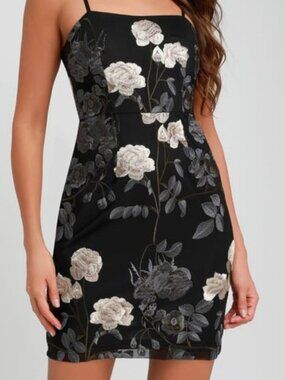 NWT Embroidered Mystic LA Cocktail Dress L